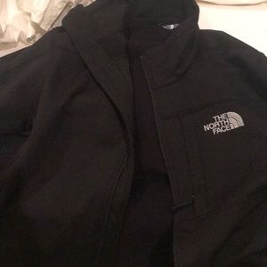North face black zip up